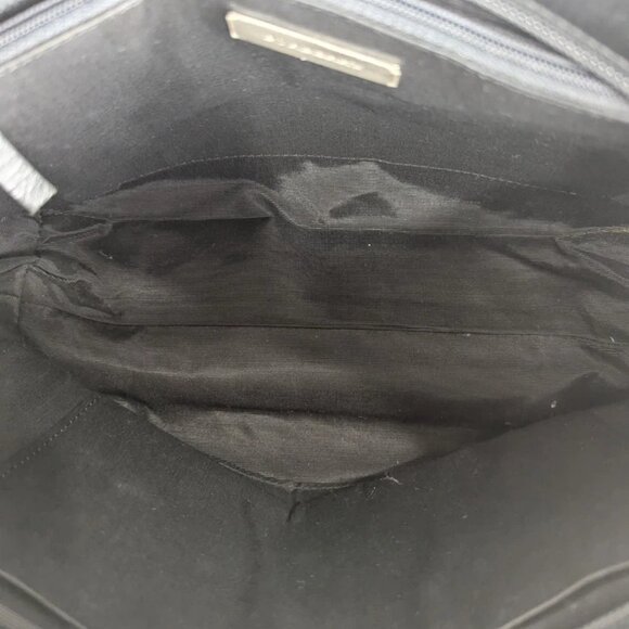 Vintage BURBERRY Nova Check Leather Handbag Black/Beige - Picture 4 of 12